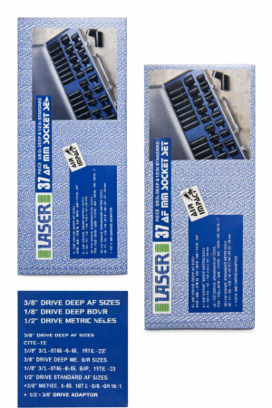 Laser - 40 Piece star pline & hex bit set 3/8,1/2 drive adaptors