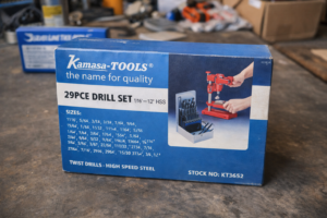 kamasa - 29 piece drill set 1/16, 1/2 hss