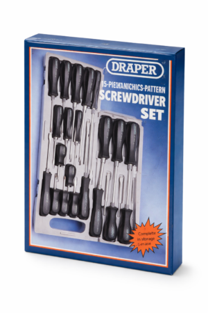 Draper - 15 Piece mechanic pattern srewdriver set